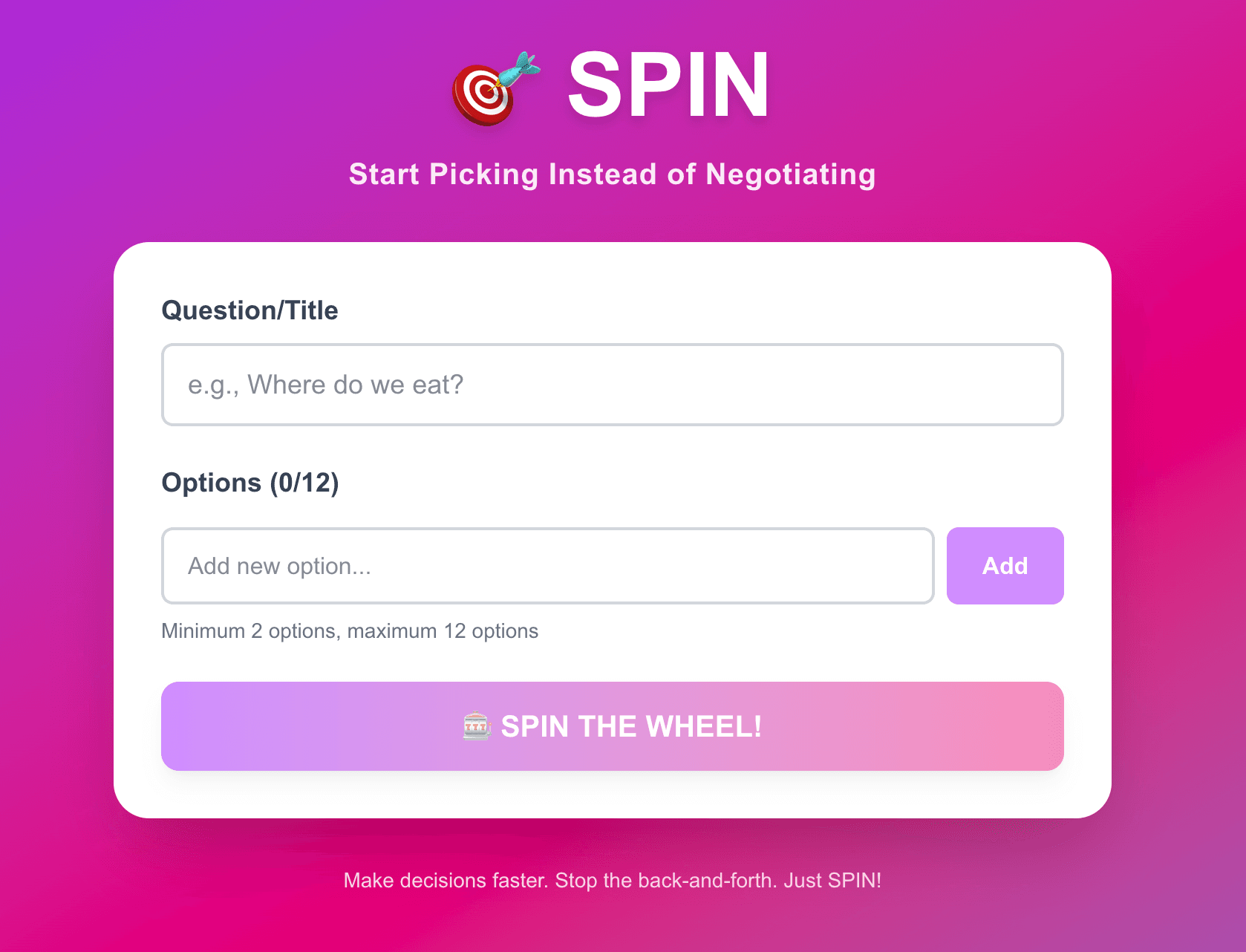 Screenshot of SPIN