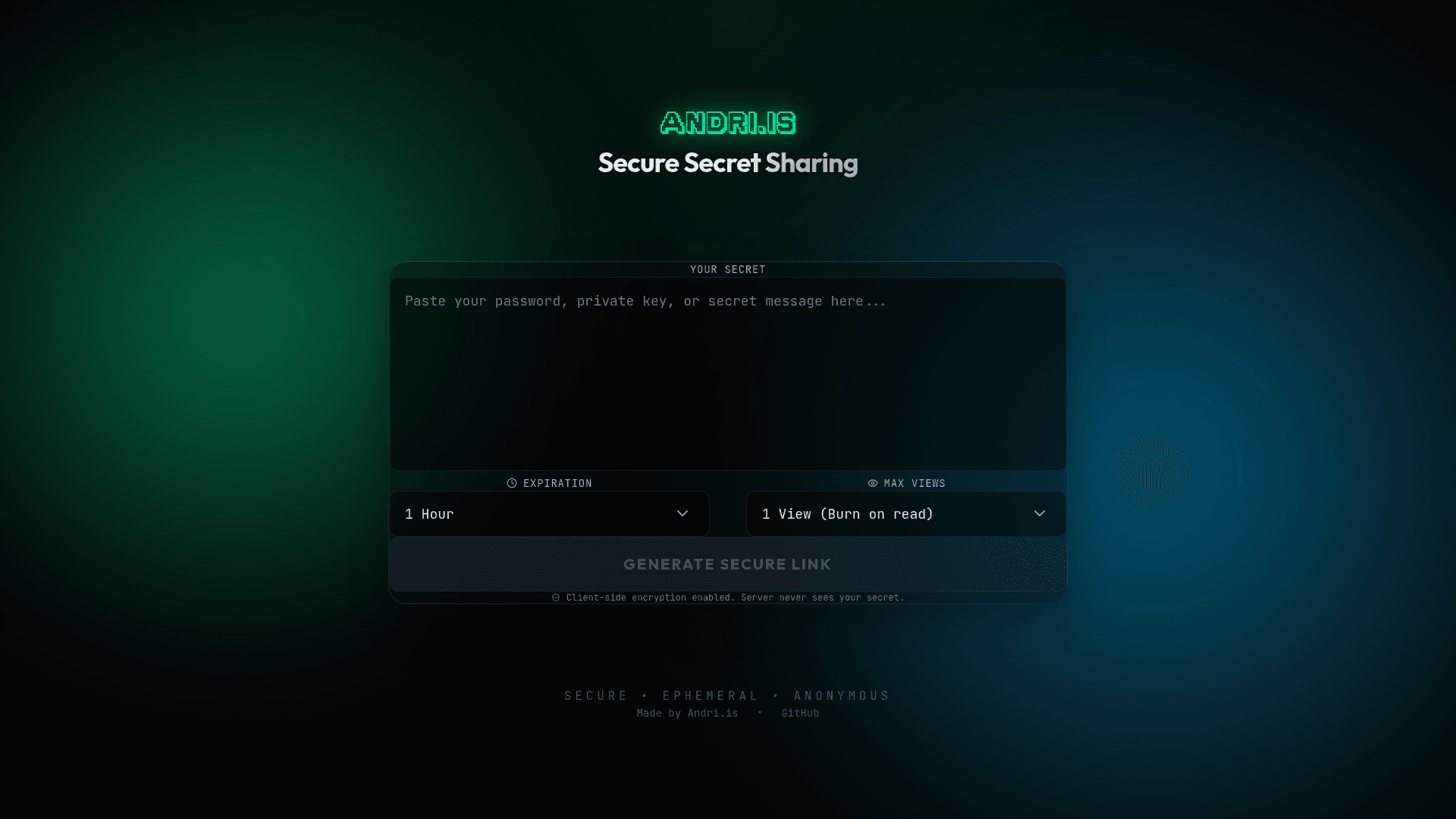 Screenshot of Whisper / SSS